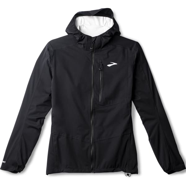 Veste trail BROOKS HIGH POINT WATERPROOF JACKET 2 M BLACK