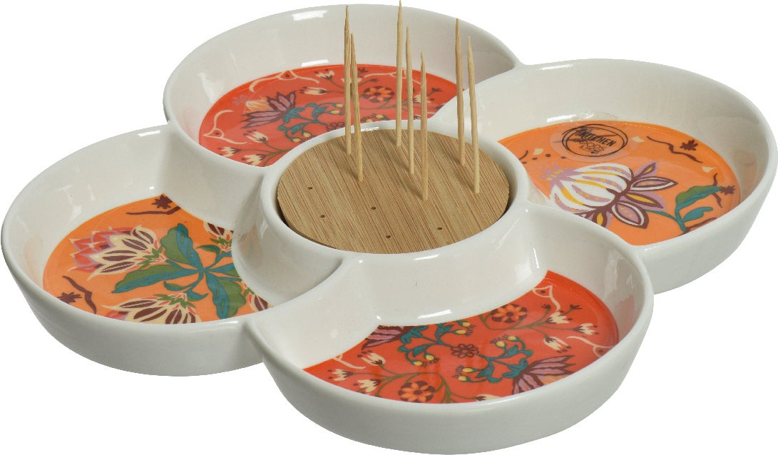 Decoris tapasset Ebru multi D 21,5 H 2,8 cm 2-delig