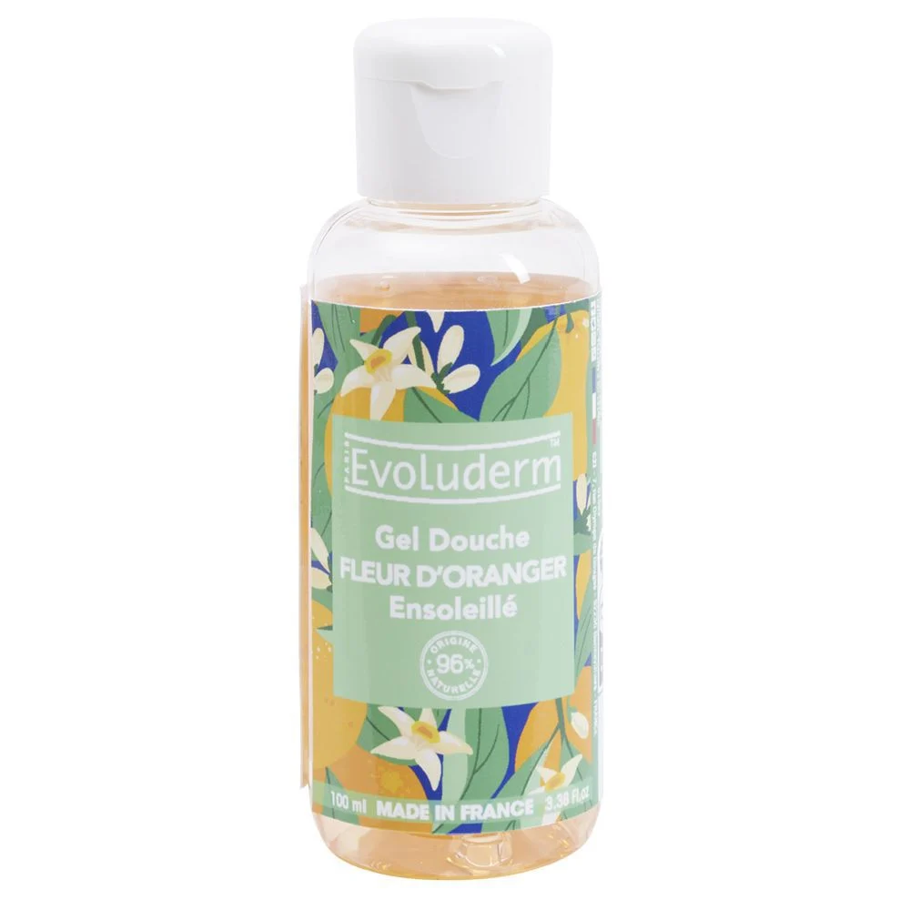 Gel douche Evoluderm fleur d'oranger ensoleillé 100ml