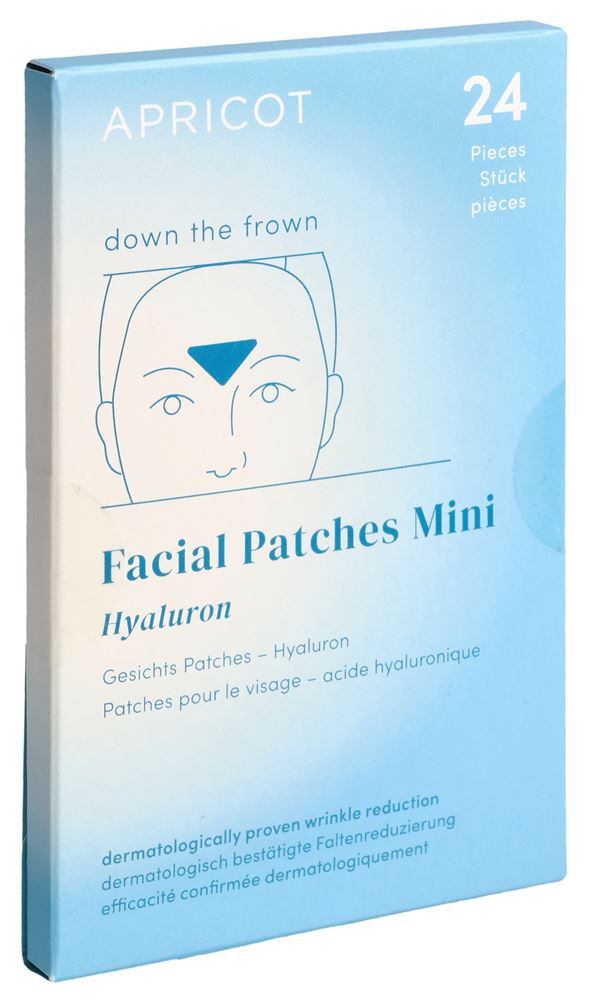 Apricot Gesichtspatches Mini Hyaluron down the frown 24 Stk