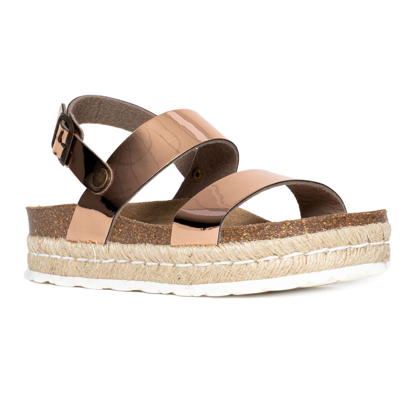 Sunbay Sandales à plateforme Kalmie rose doré