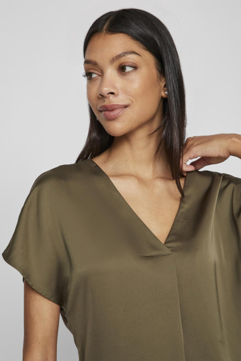 Vila groene dames t-shirt