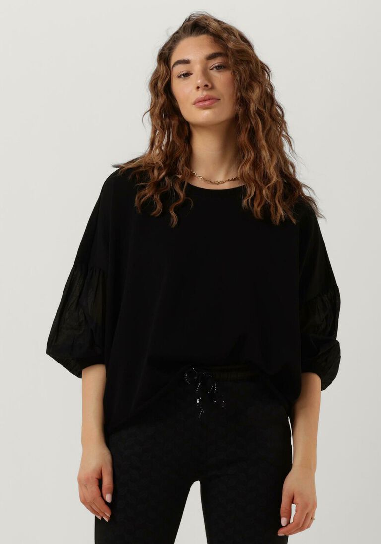10DAYS zwarte 10days trui soft sweater voile