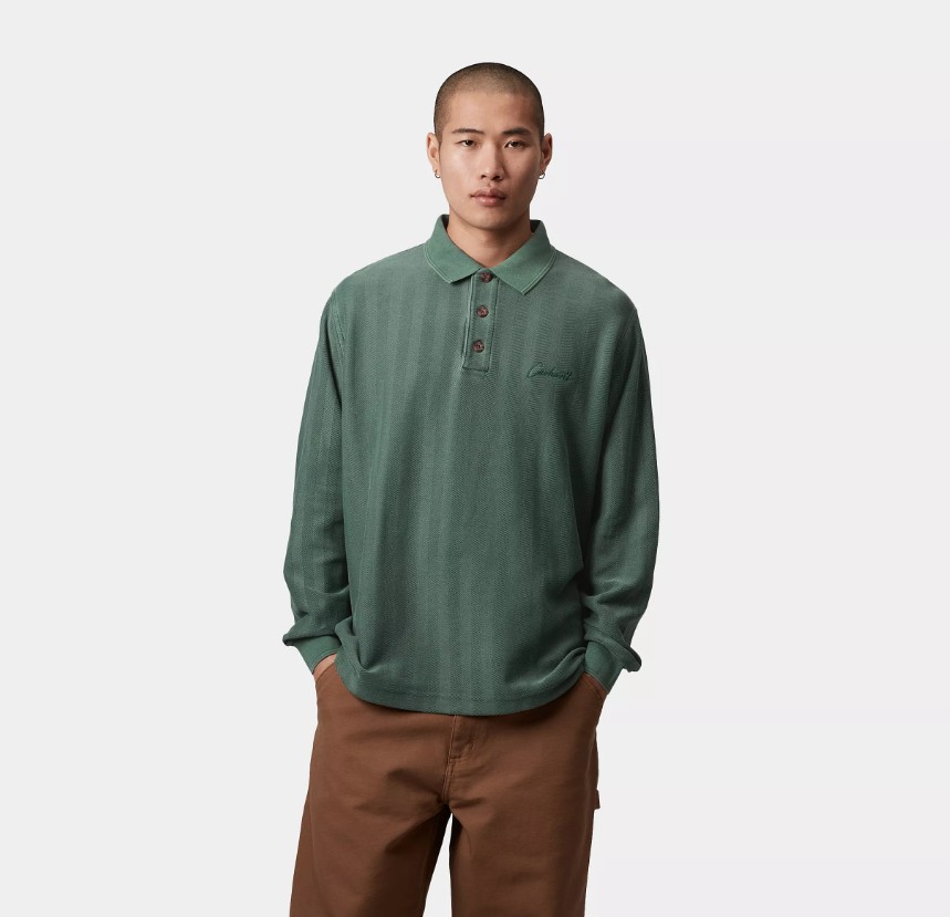 Carhartt WIP LS Morrison Rugby Shirt Conifer