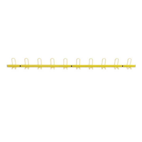 10 bi-patères métal jaune