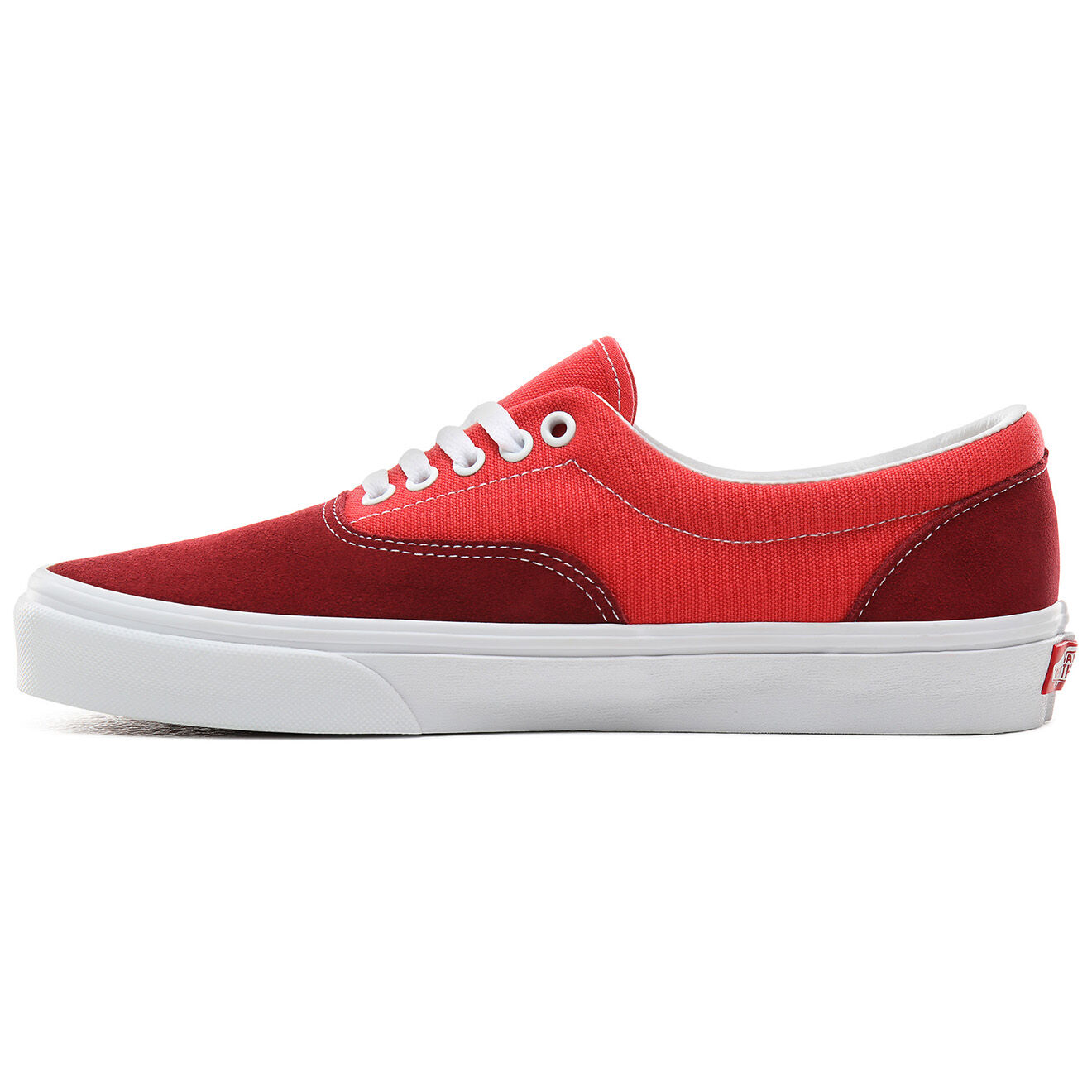 Vans Sneakers en Velours de Cuir et Toile UA Era rouges