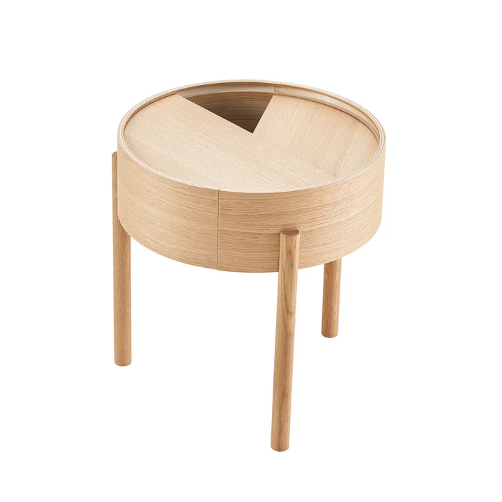 Woud - Arc Couchtisch Ø 66 cm H 38 cm, Eiche geölt