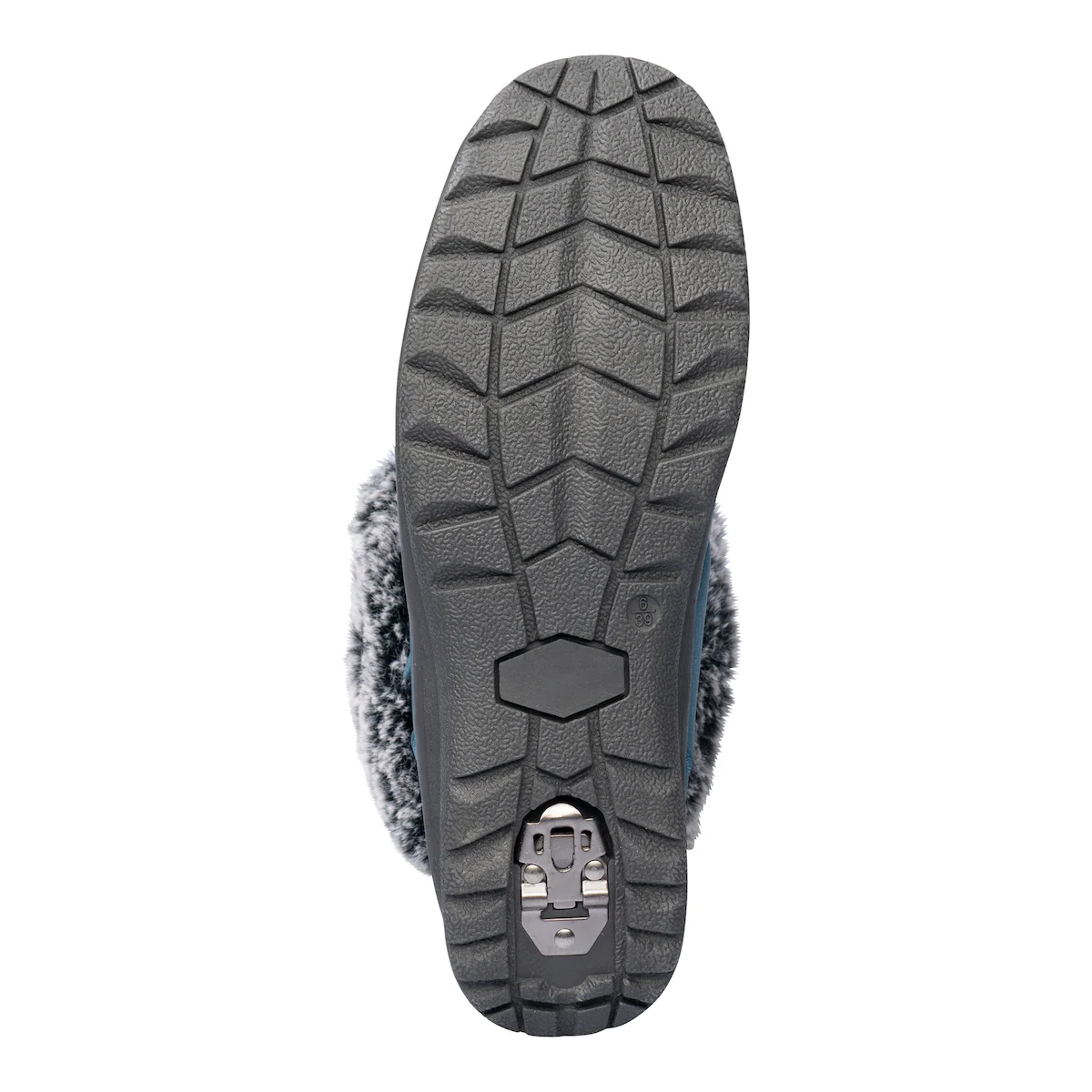 wonderwalk - Winterstiefelette mit Spikes & Klett „Monika“ - petrol