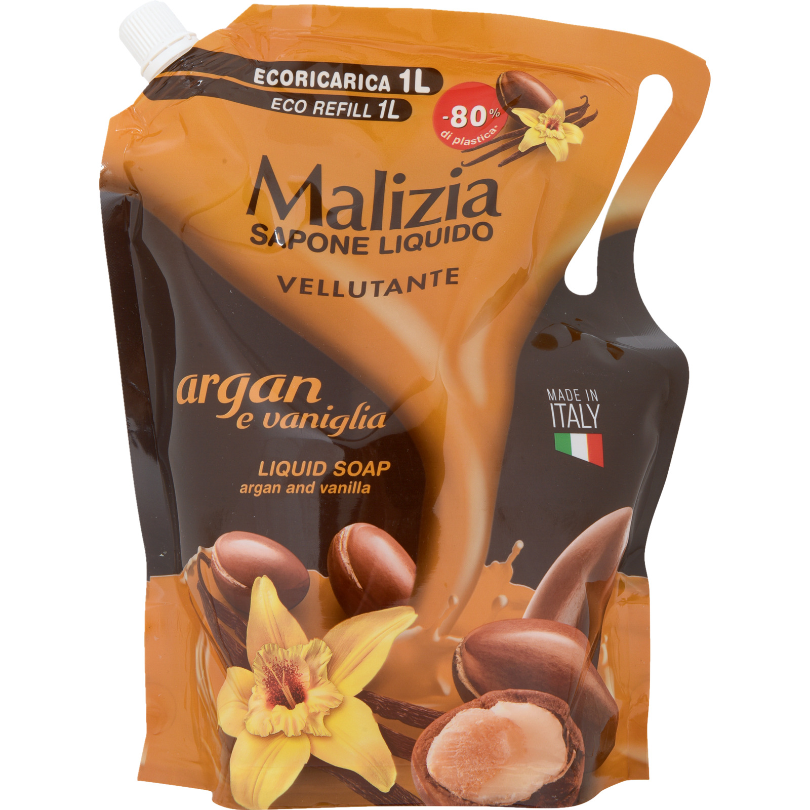 Malizia Flüssigseife Nachfüller Vanilla & Argan 1000 ml