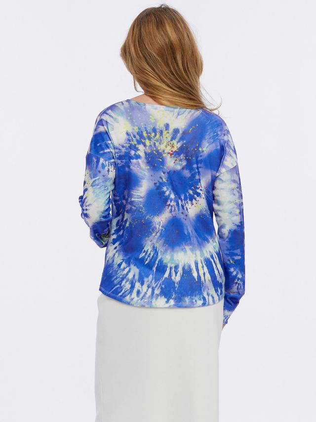 Pullover mit Batikdruck