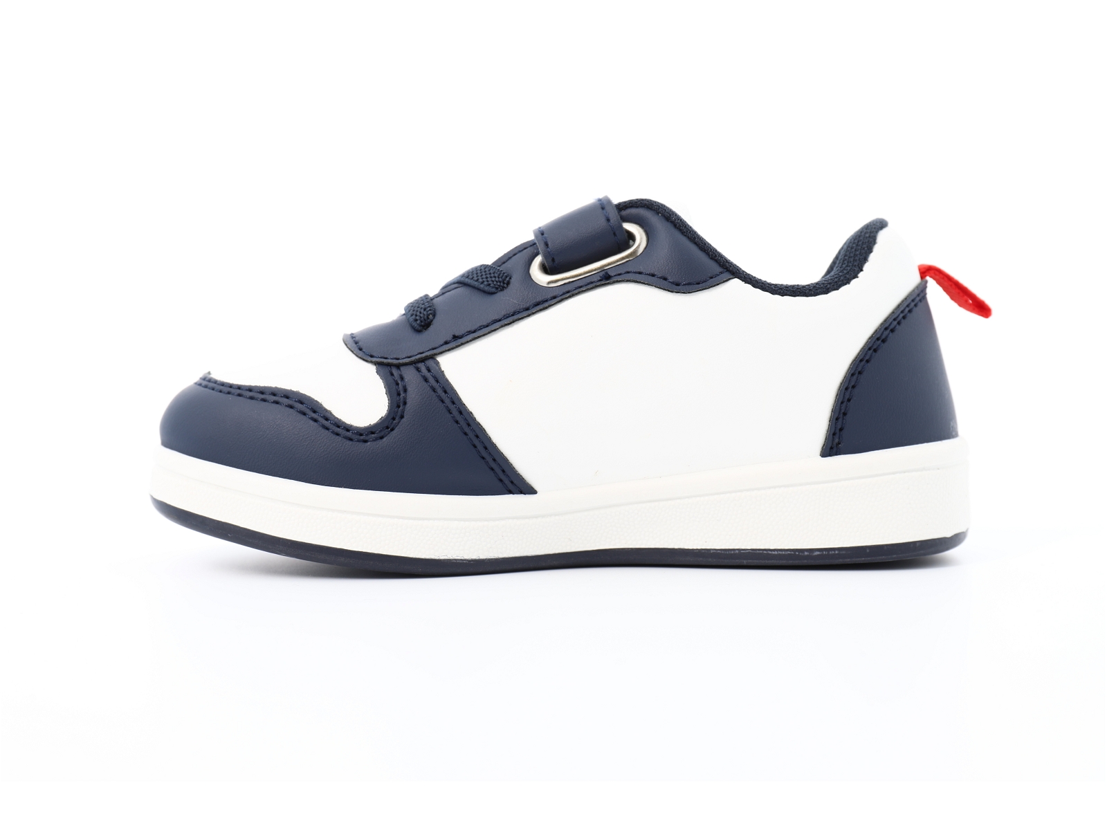 L brand-SP012059 Matières combinées Marine-Blanc