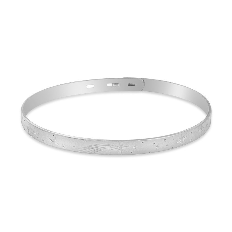 Jonc argent 925 Etoile filante
