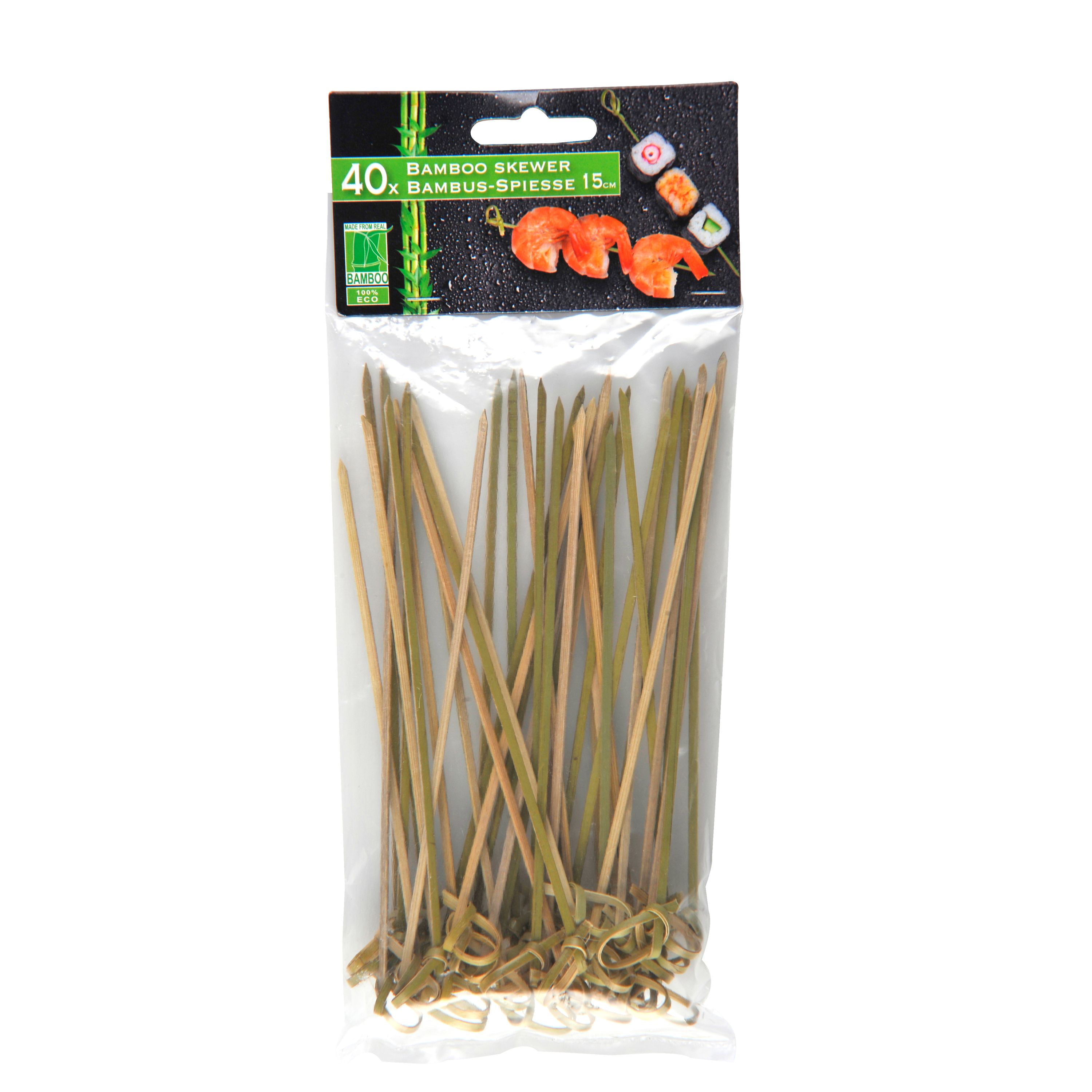 Holzspiesse Bambus 15 cm 40 Stk.