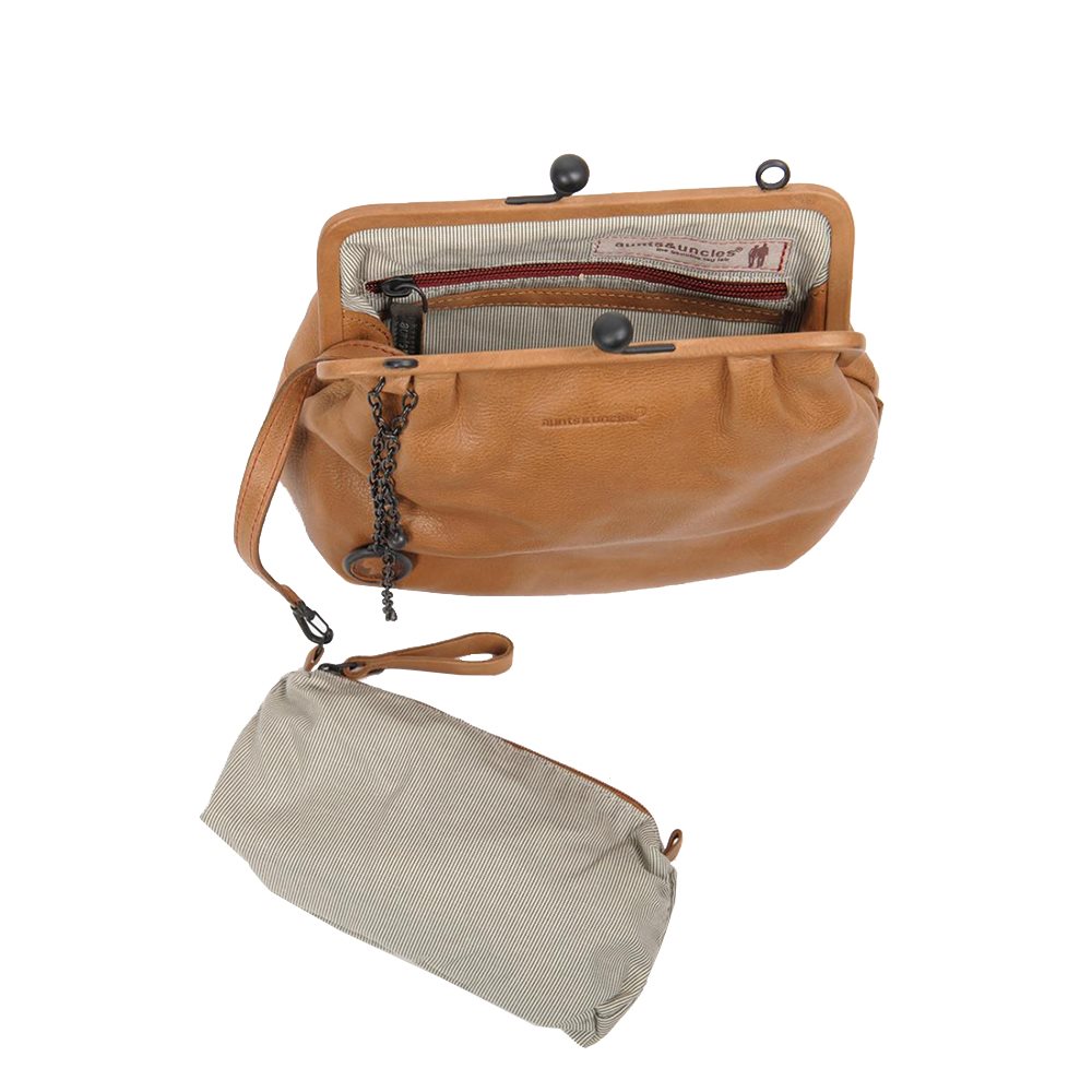Aunts & Uncles Grandma's Luxury Club Mrs. Fortune Cookie Crossover Bag caramel