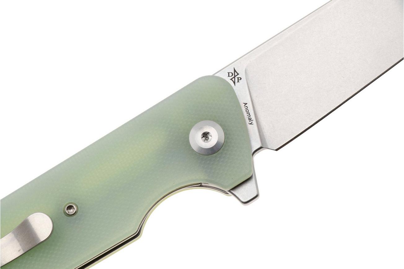 Tenable Knives Anomaly T2038A4 Stonewashed Nitro-V, Jade G10, zakmes, Pinkerton Knives design