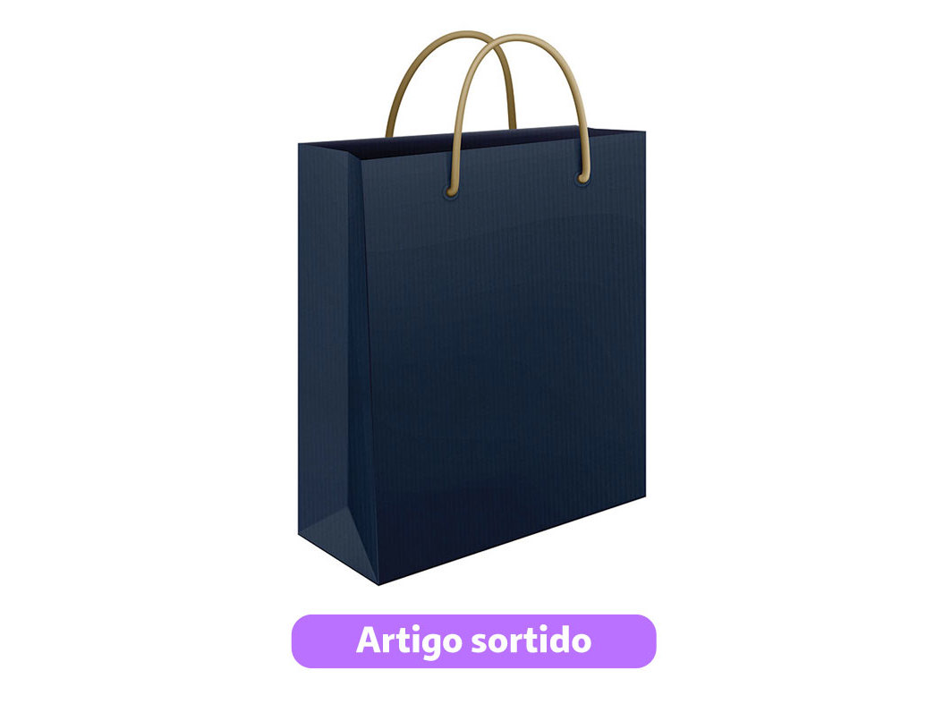 SACO PAPEL KRAFT MITOS LARGE 32X41X12CM CORES SORTIDAS
