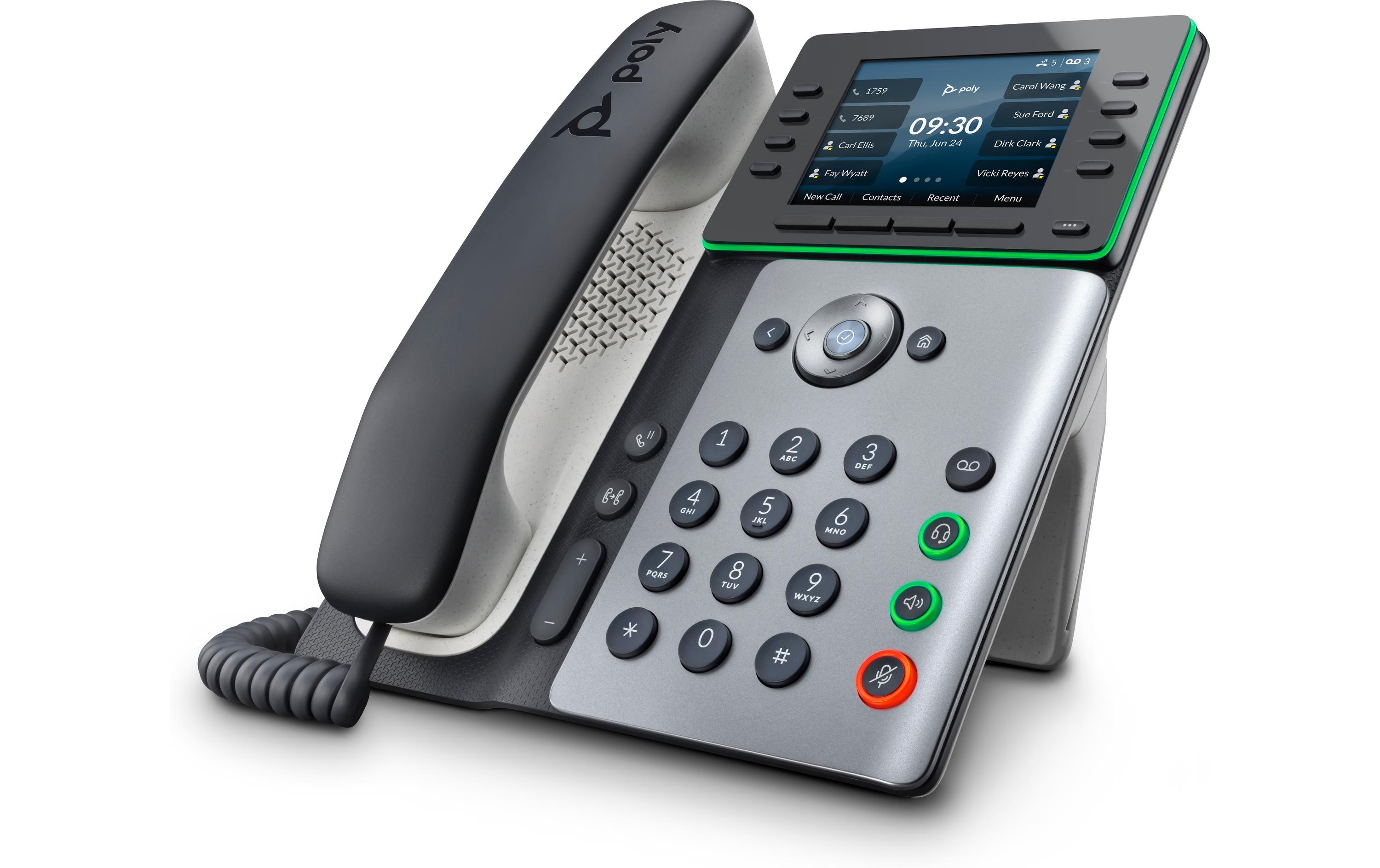 Tischtelefon Poly Edge E320 Grau/Schwarz/WeissEin Telefon für hohe Ansprüche
