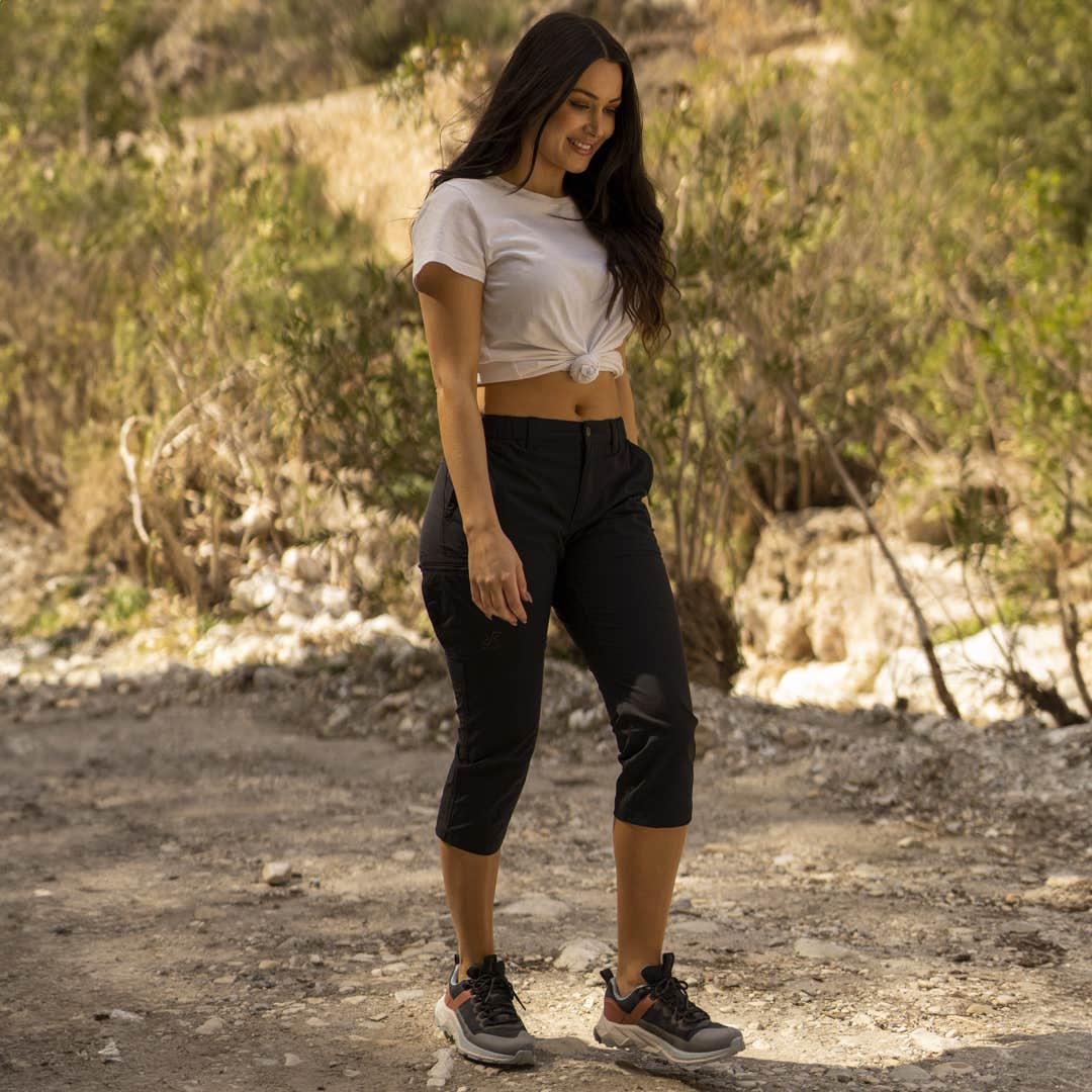 Adventure 3/4 Stretch Pants Dame Black