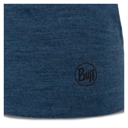 Bonnet Buff Merino Midweight Beanie Melange Bleu