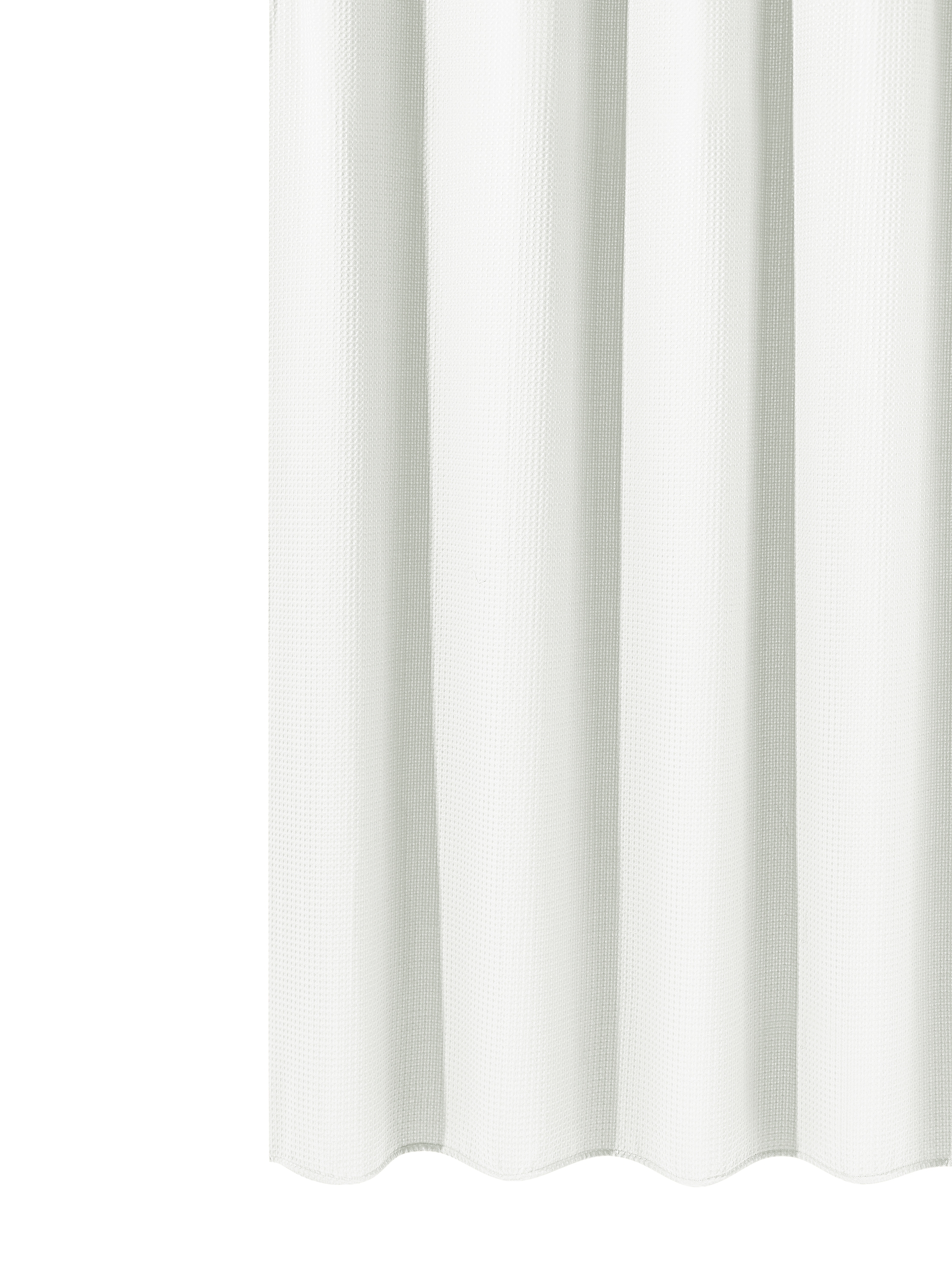 Duschvorhang 182 x 182 cm Waffel weiss