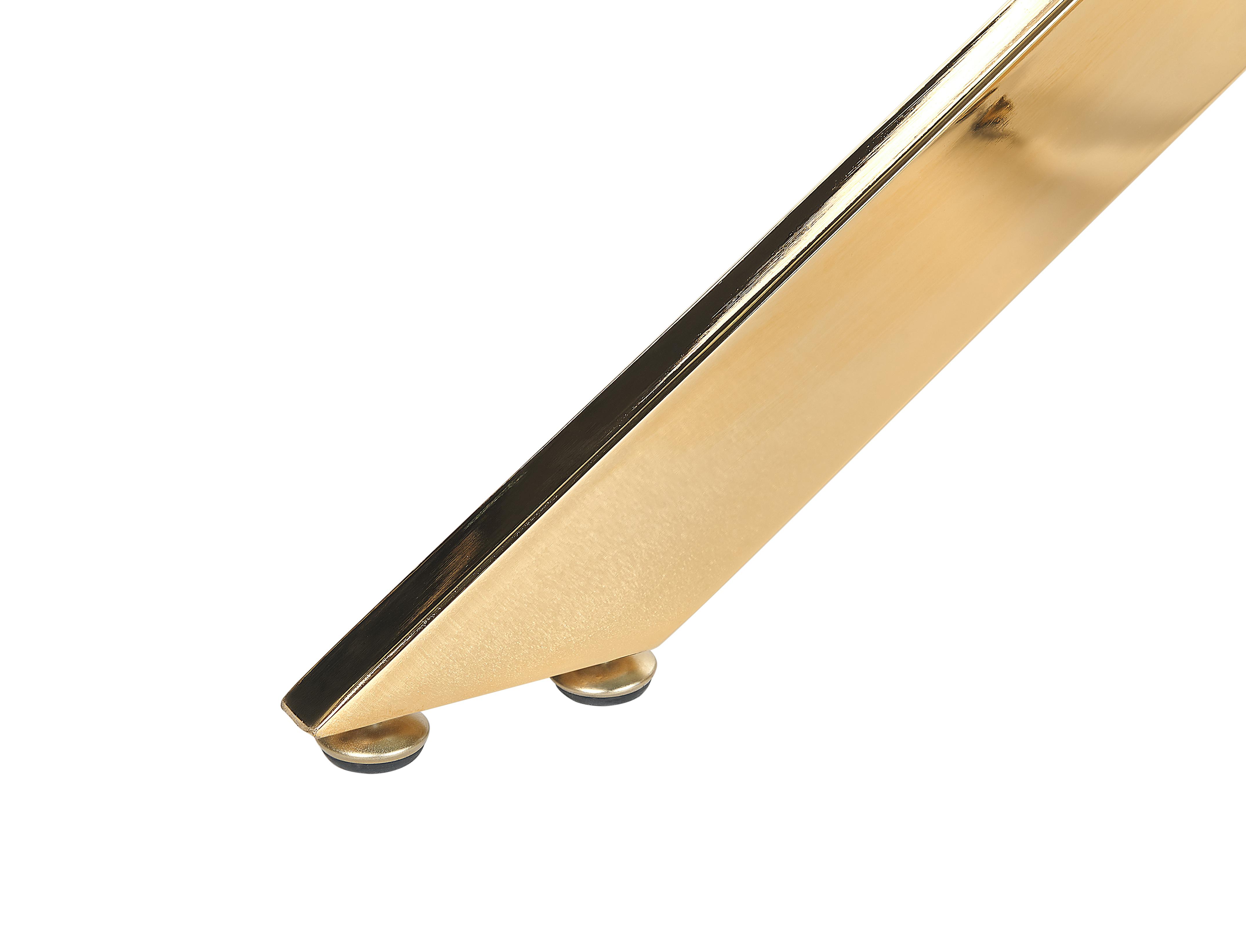 Eettafel MARAMO Goud 70 cm Veiligheidsglas 120 cm