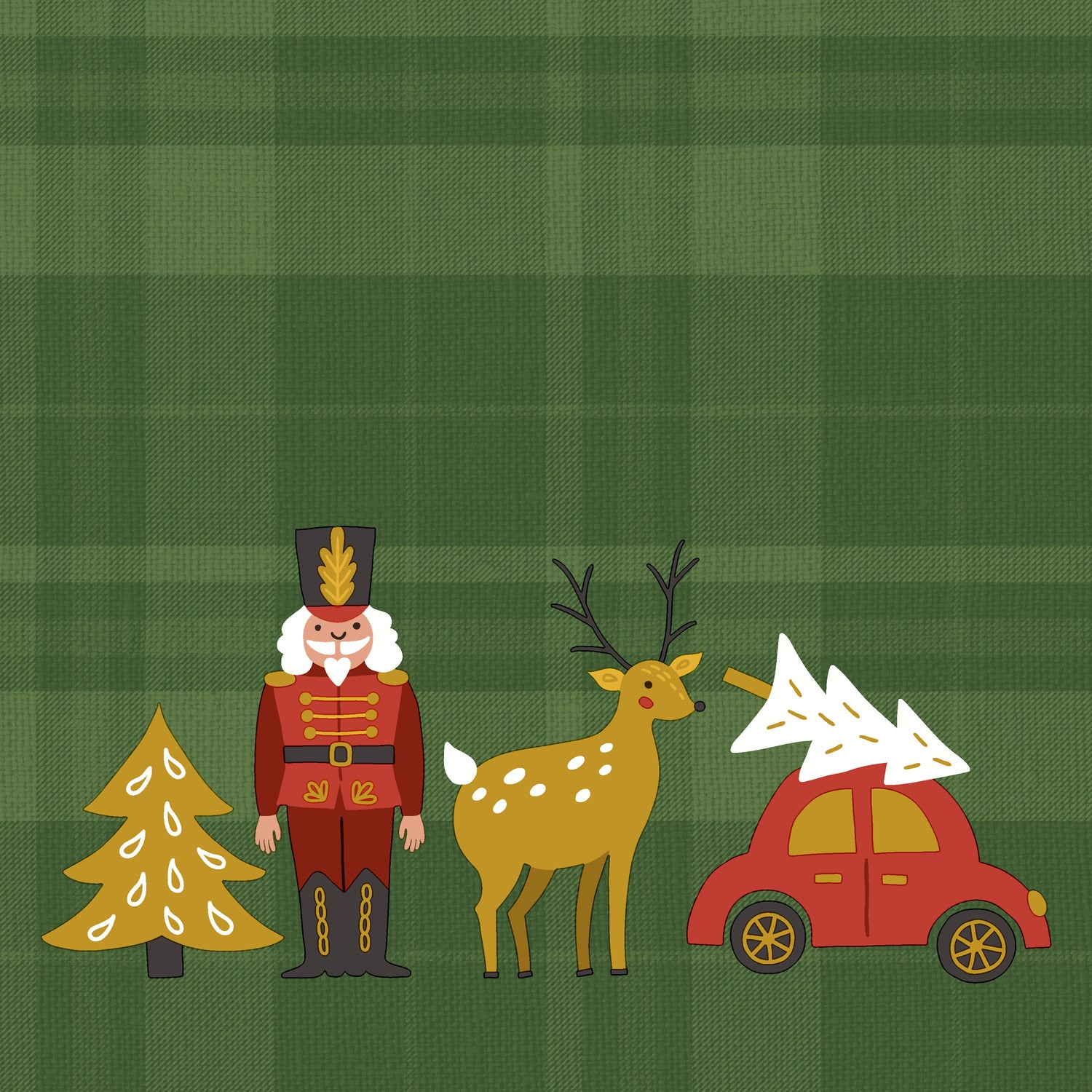 Paper + Design servet Xmas Icons groen 33 x 33 cm 20 stuks