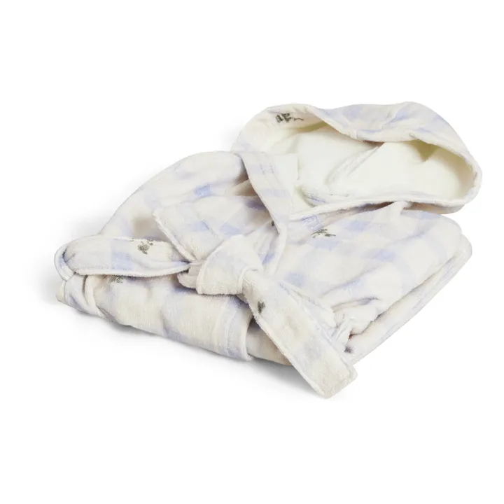 garbo&friends Peignoir enfant Gingham Sorrel | Bleu ciel