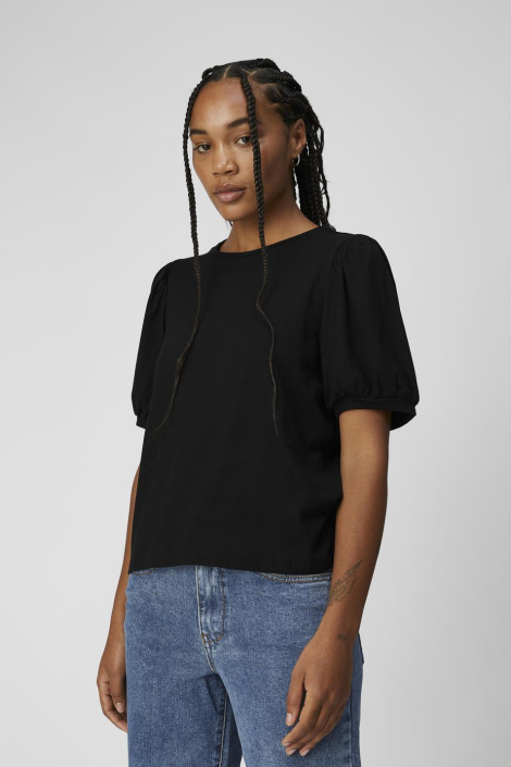 Object zwarte dames t-shirt