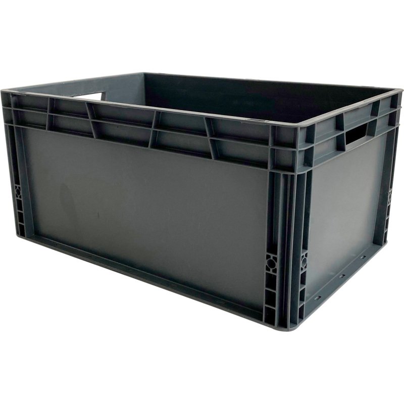 Bac de stokage gerbable norme Europe parois pleines - 55 litres