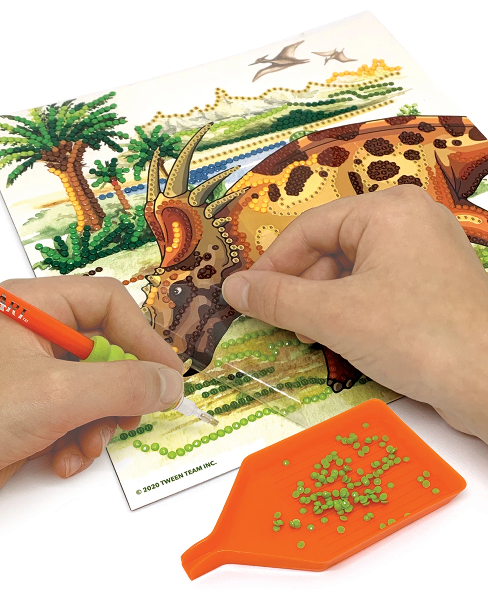 Klebe-Malset DINOARTS in bunt
