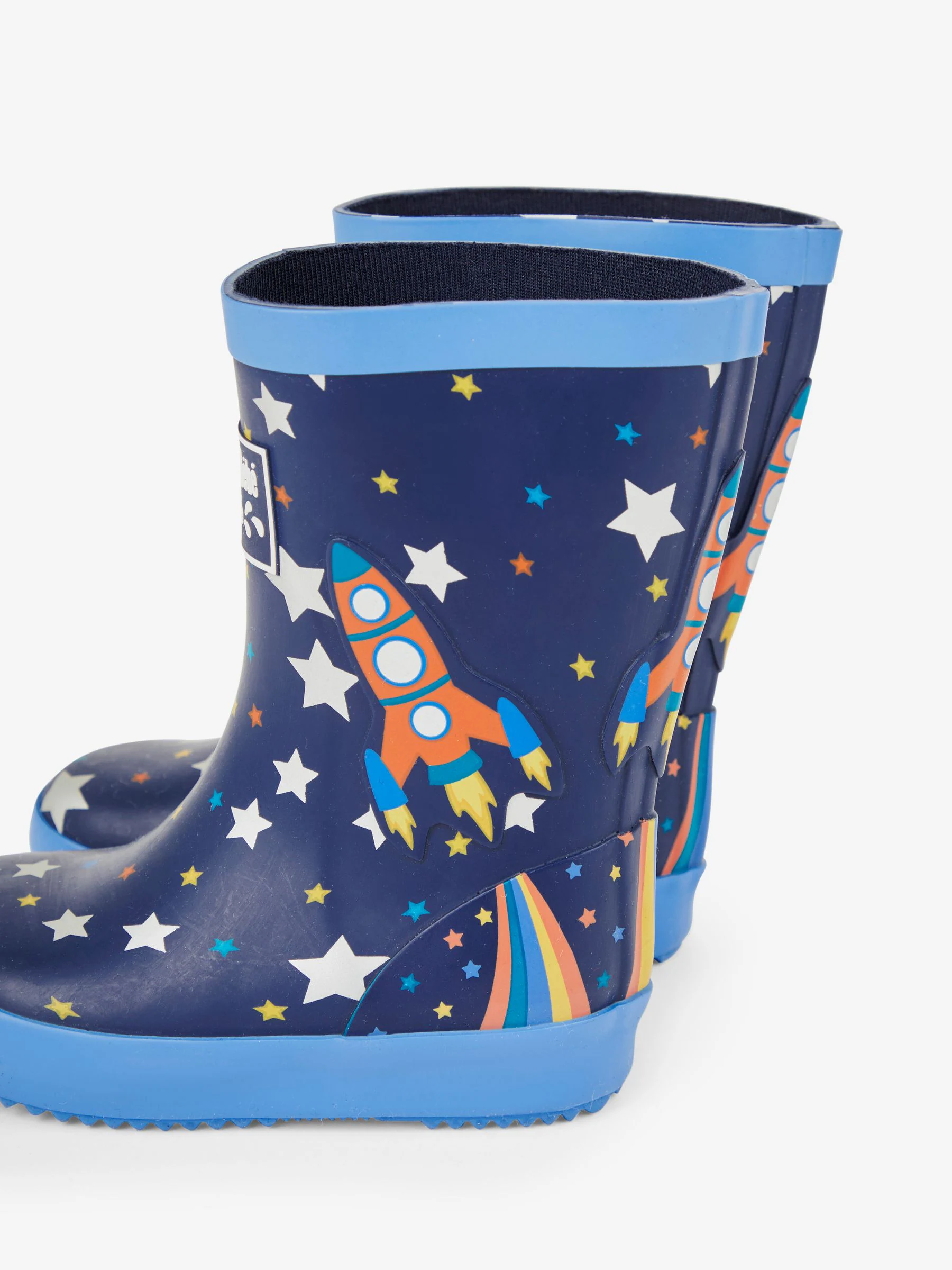 Marineblauw raket - JoJo Maman Bébé Plain Wellies