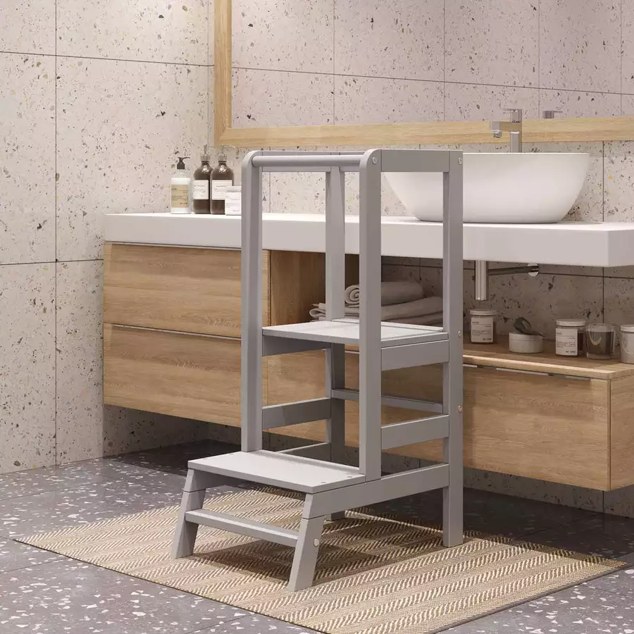 Polini Kids Lernturm Step grau