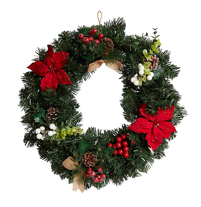 Tige de baies rouges à piquer pour décoration Noël, L.10 cm