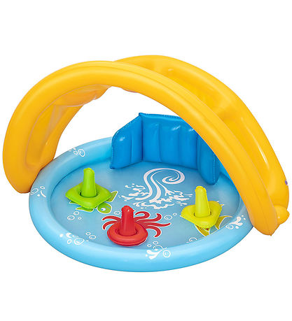 Bestway Planschbecken m. Schirm - 115 x 89 cm - Lil' SeaShapes