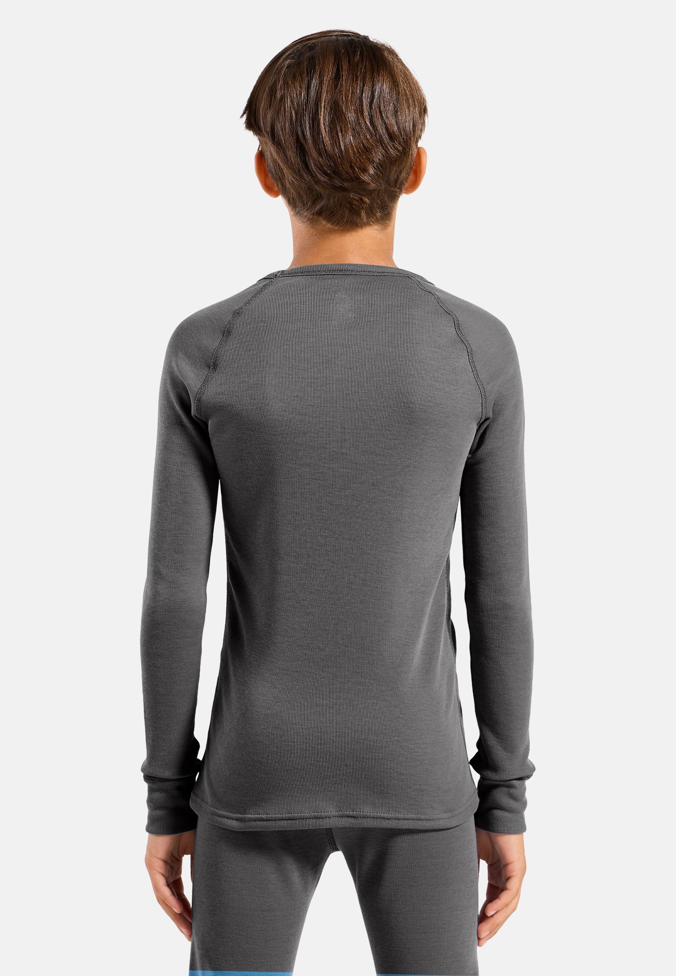 Active Warm Kids Base Layer Oberteil in odlo steel grey melange