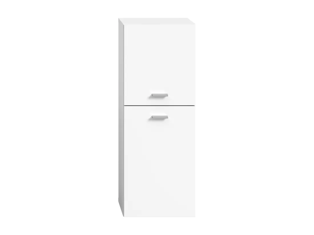 Tambo - Meuble bas (L/H/P : 30x80x29 cm) en mélaminé blanc