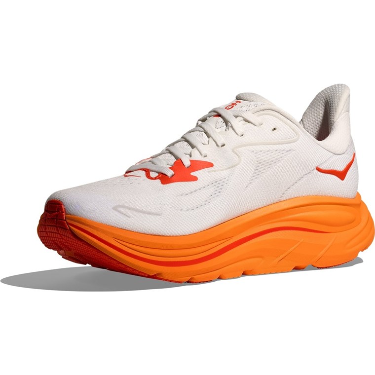 Hoka W Bondi 9 Wide Frost/Orange Zest