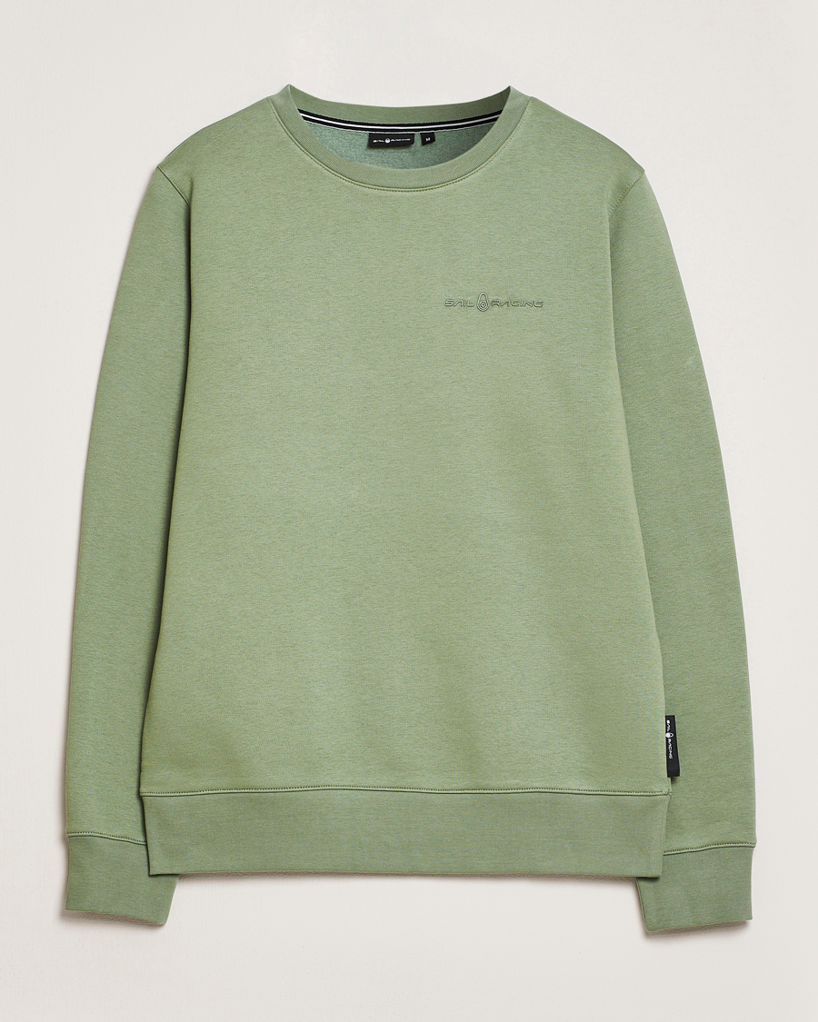 Sail Racing Bowman Crew Neck Sweatshirt Hedge Green