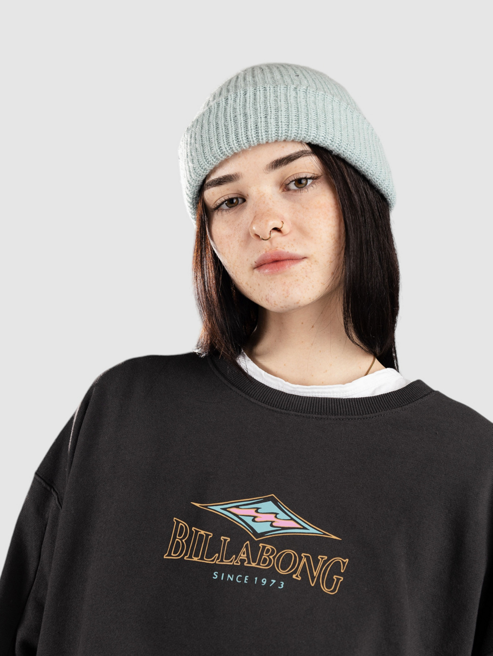 Billabong Swipe Right Kendal Crew Sweater black sands