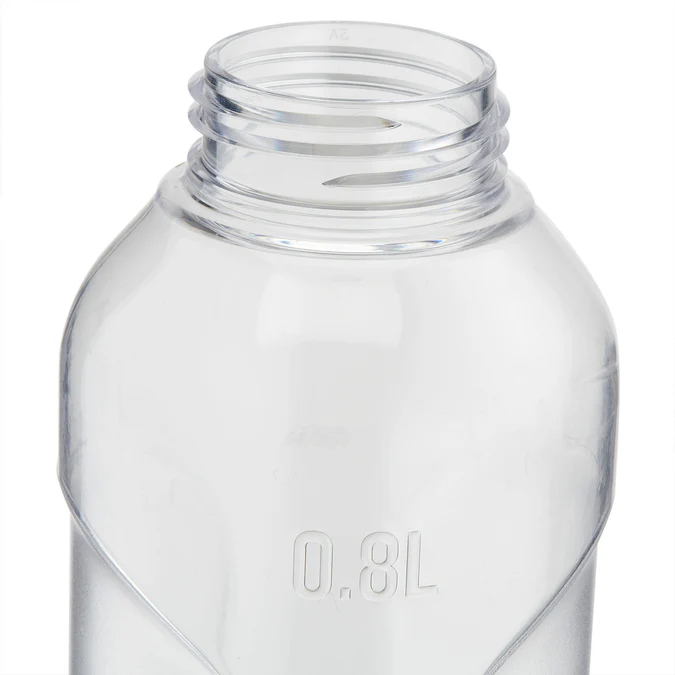 Garrafa térmica de plástico para trilhas Quechua MH100 com tampa de rosca, 0,8 litros, Decathlon Quechua