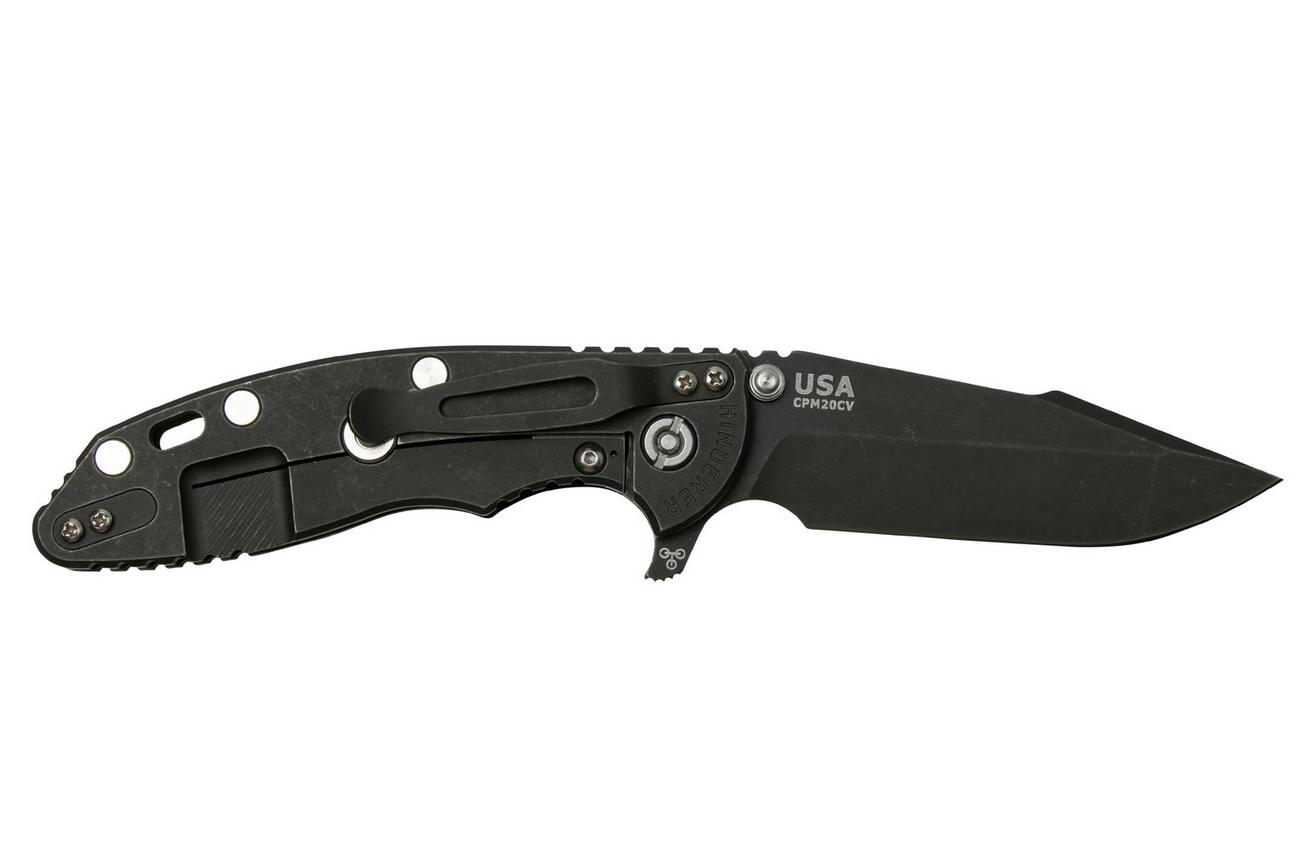 Rick Hinderer XM-18 3.5” Skinny Harpoon Spanto, Battle Black, Black G10, zakmes
