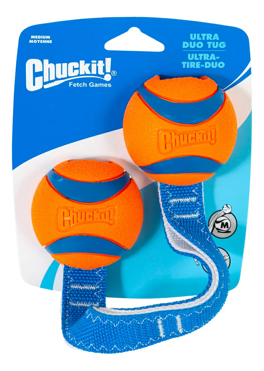 CHUCKIT Ultra bolde 2 på reb - M - 1 stk.