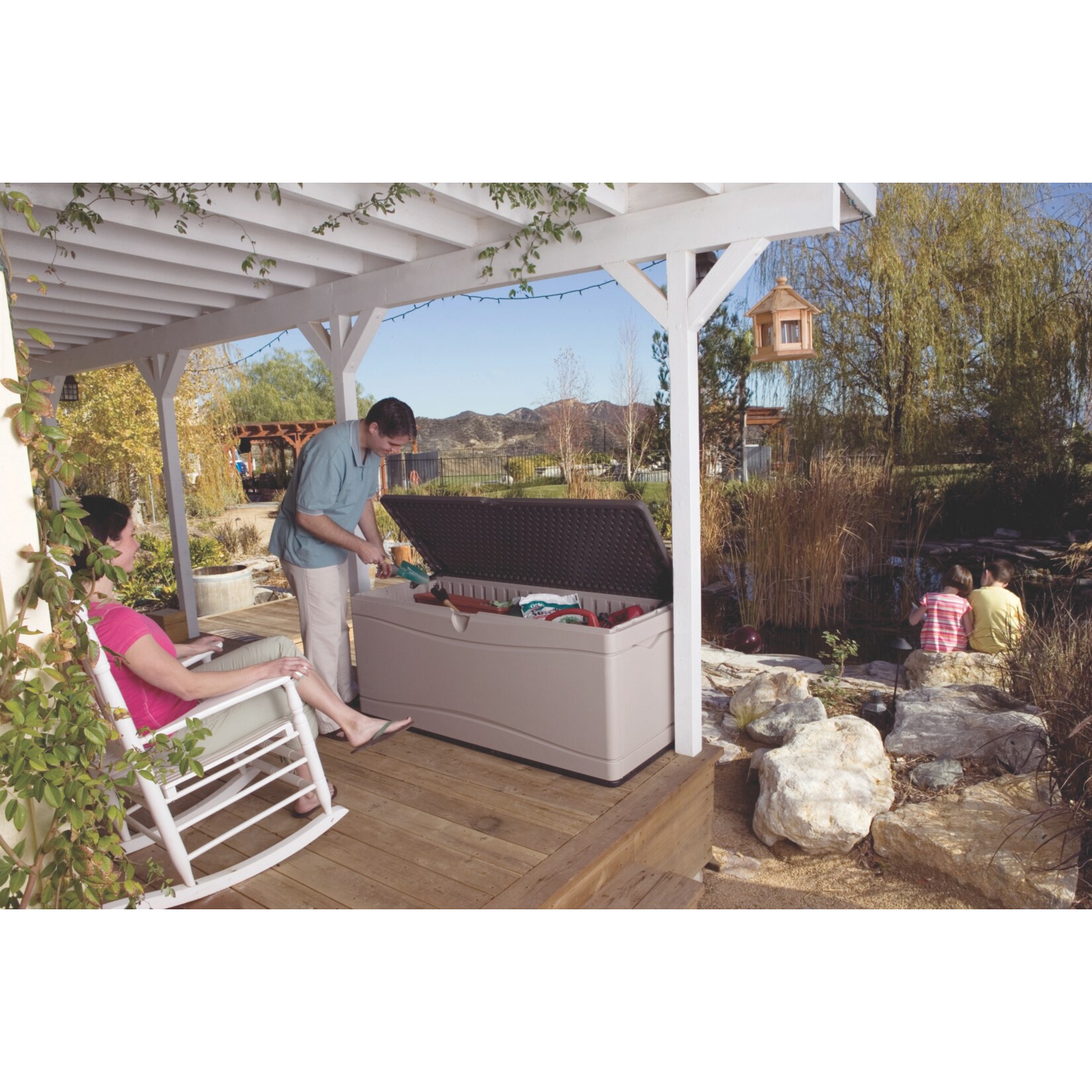 Lifetime XXL Gartenbox 495l / grau/anthra