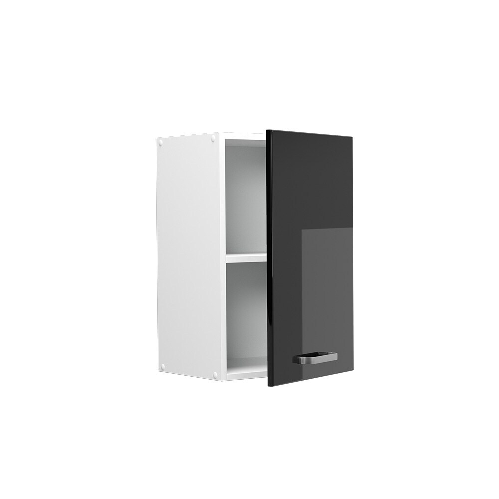 Vicco Hängeschrank Küchenschrank R-Line Solid Weiß Schwarz 40 cm modern