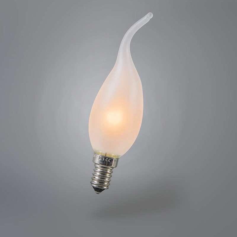 Calex - LED Kaarslamp met Tip - Kleine Fitting E14 - 10W Mat