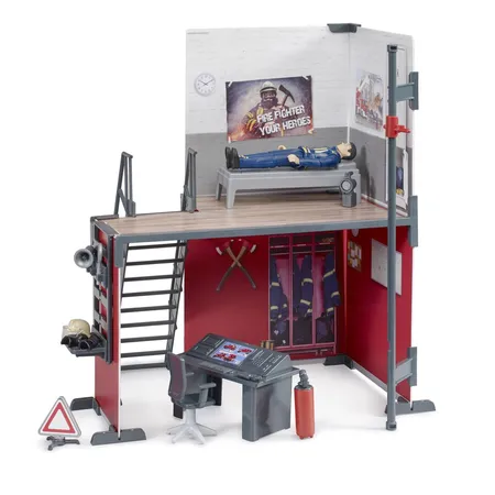 BRUDER® bworld Feuerwehrstation mit Feuerwehrmann