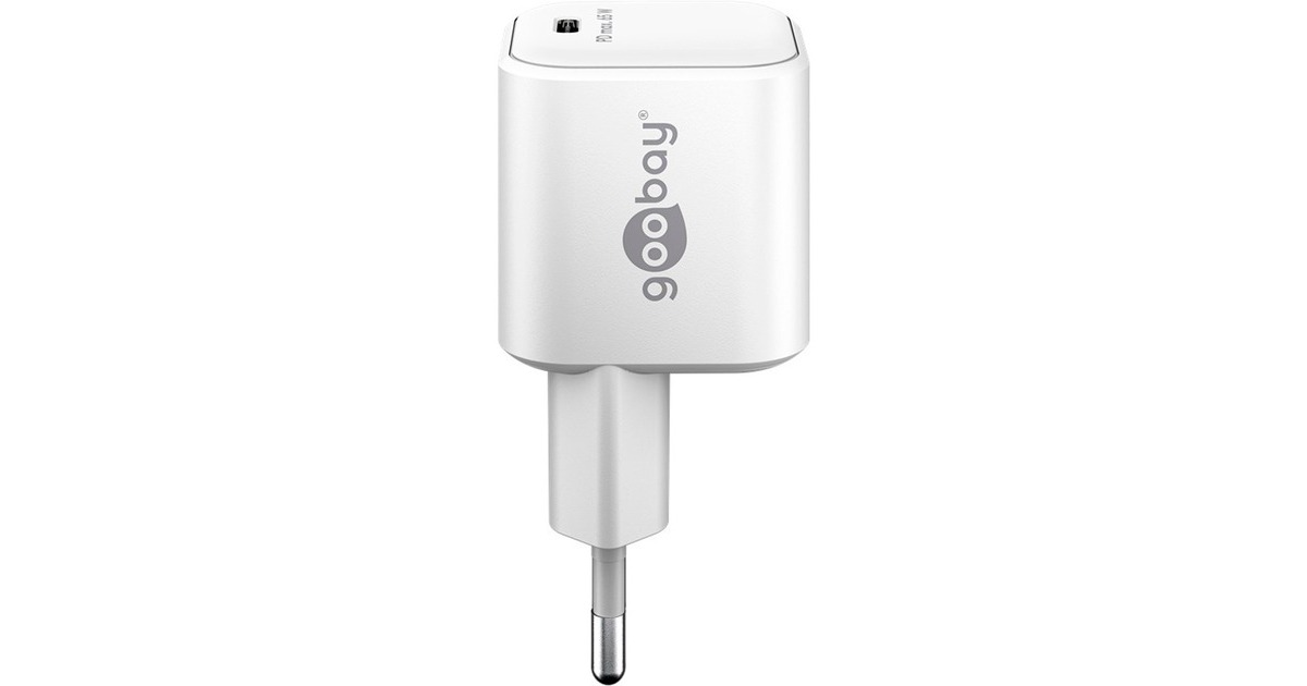 goobayUSB-C PD GaN snellader Nano (65 W)   (Wit, 1x USB-C, Power Delivery 3.0)
