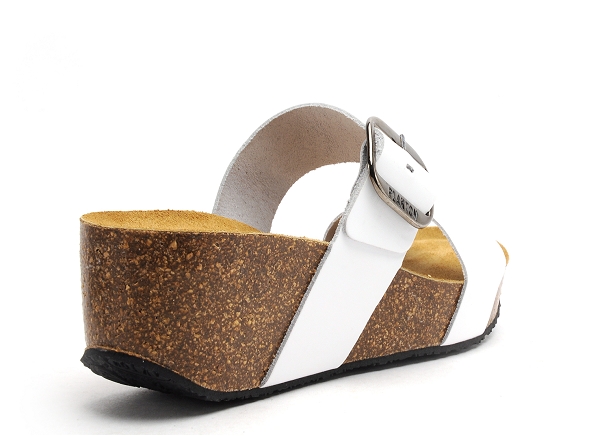 Plakton mules et sabots talons femme so rock blanc