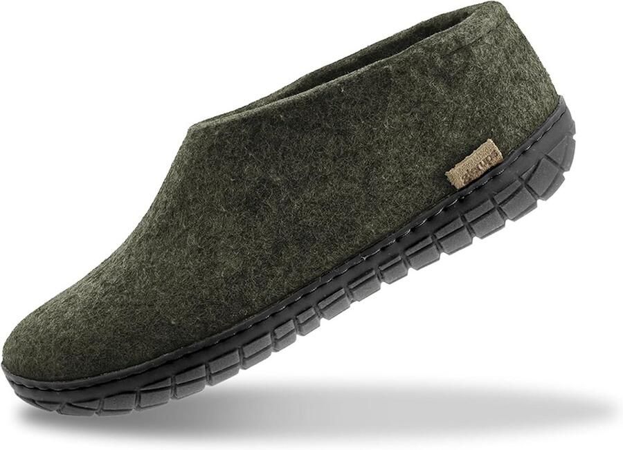 Vilt Sloffen 100% Schapenwol met Rubberen Zool Unisex