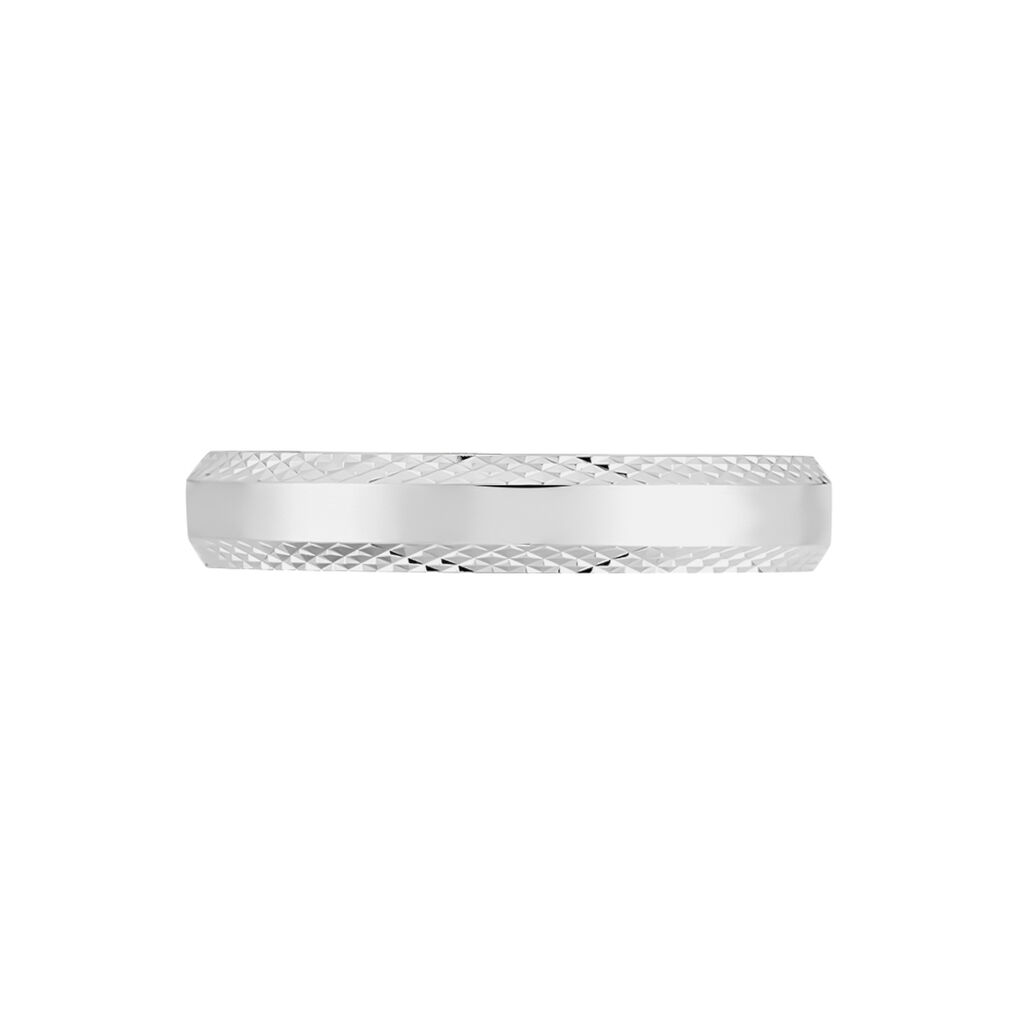 Alliance Beritan Demi Jonc Classique Argent Blanc